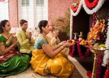 Silk Clothes During puja
