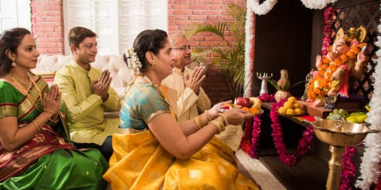 Silk Clothes During puja