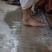 Washing the Feet Before Entering a Temple