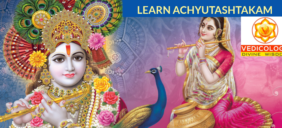 Learning Achyutashtakam online with vedicology
